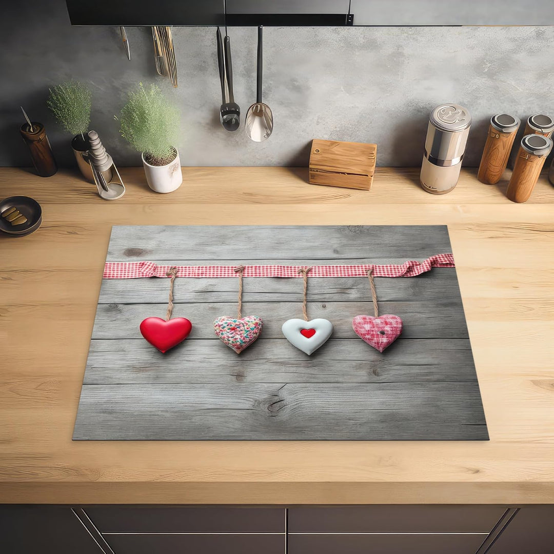 KitchenYeah© Herdabdeckplatte Einteilig Ceranfeld Abdeckplatte für | 71x52 cm - Induktionsschutz Cer