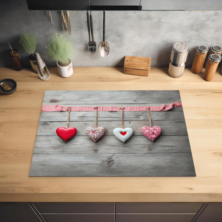 KitchenYeah© Herdabdeckplatte Einteilig Ceranfeld Abdeckplatte für | 71x52 cm - Induktionsschutz Cer