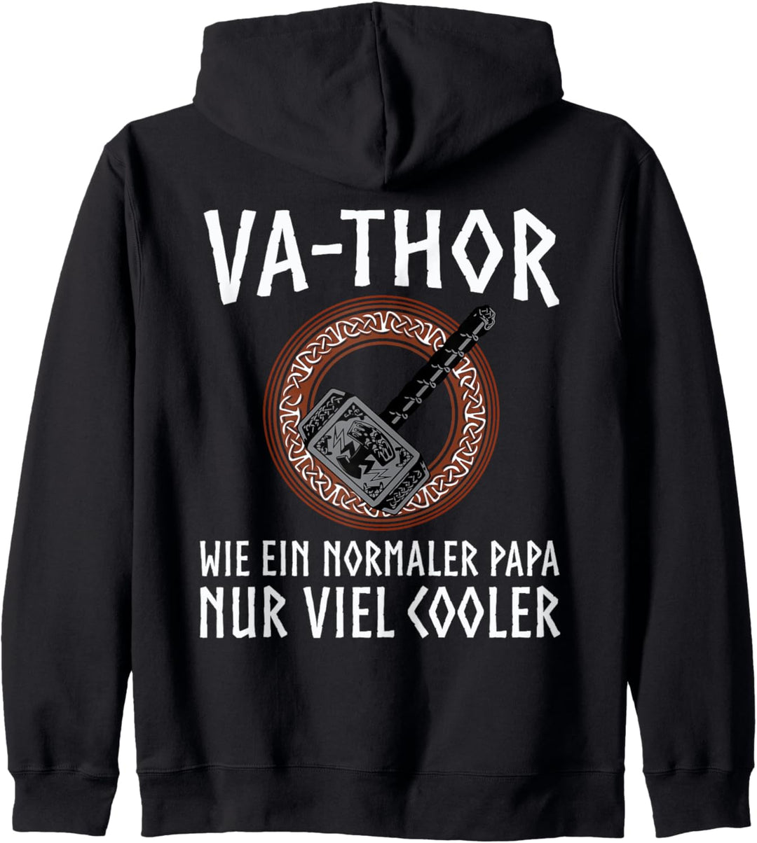 Va-Thor Design Vater Papa Helden Wikinger Kapuzenjacke
