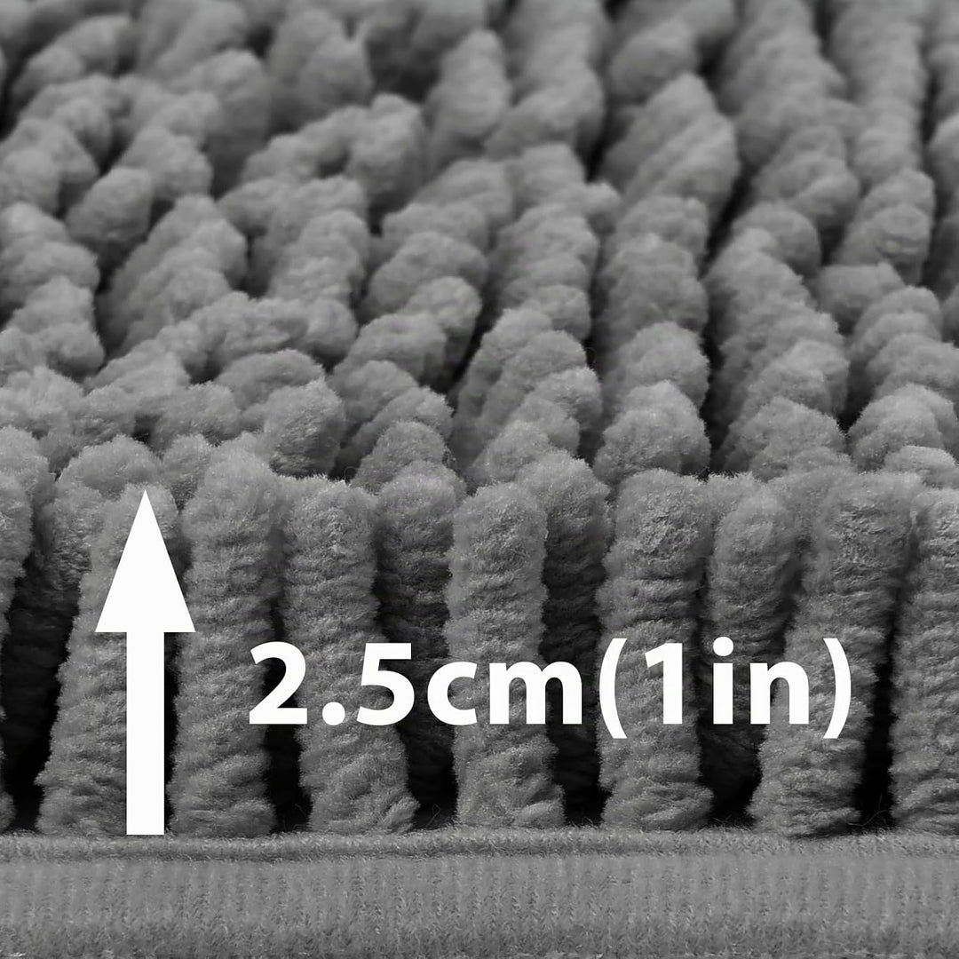 FCSDETAIL rutschfeste, Hochflor Badteppiche 70 x 120 cm, Maschinenwaschbare Badematte, Badvorleger m