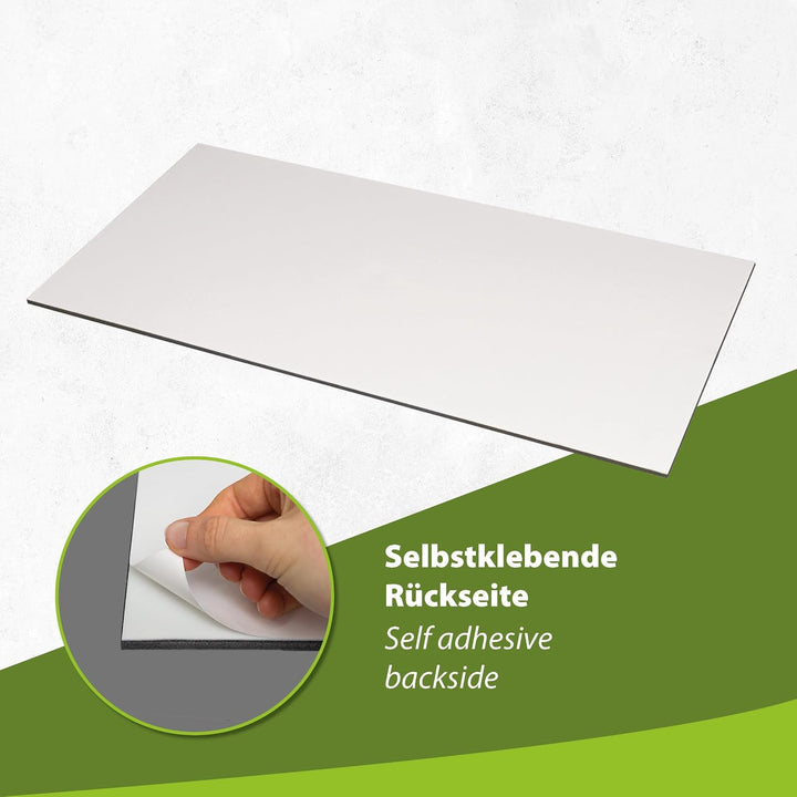 Infrarot Wärmeplatte Schreibtischheizung 30x60cm 150W mit Dimmer für stufenlose Regelung, IR Büro He