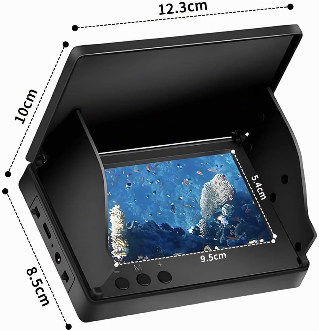 Unterwasserkamera Angeln Fishfinder, Fish Finder Kamera mit 4.3 Zoll IPS Display und 30m Kabel, Wass