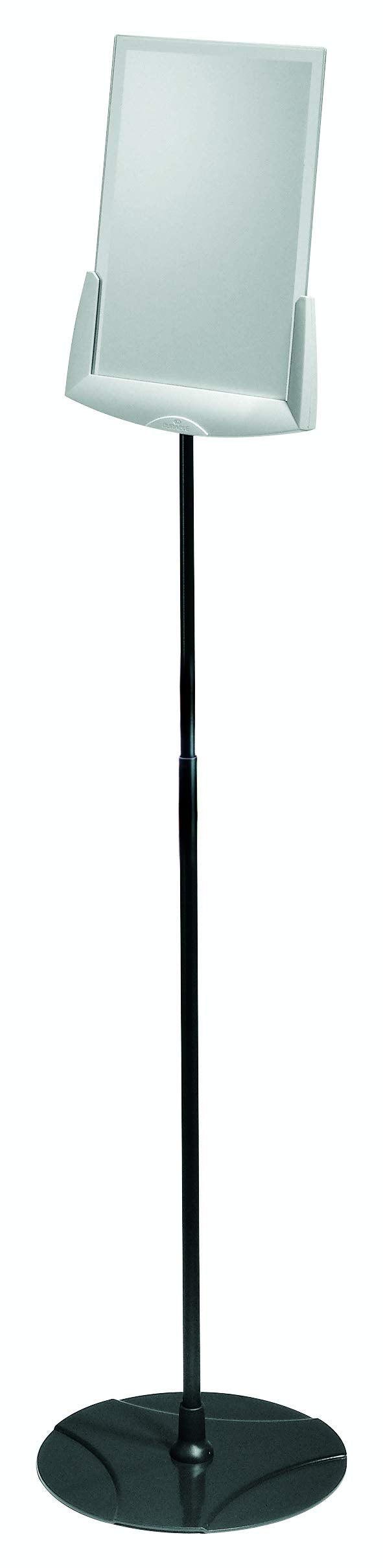 Durable Infoständer mit Acryl-Sichttafel A4, höhenverstellbar, anthrazit/grau, 558957 Bodenschild, B