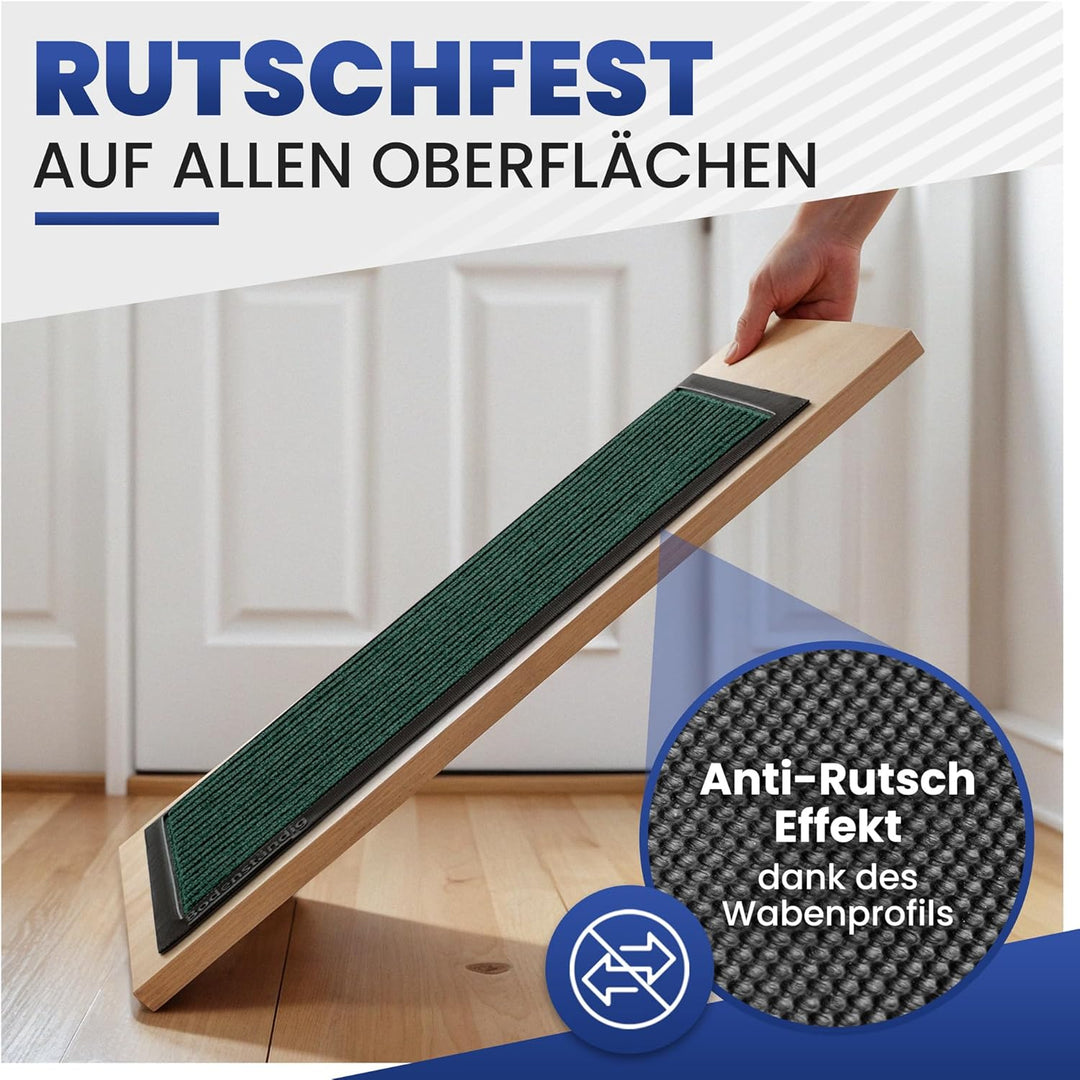 Fussmatte aussen - extrem rutschfest & langlebig - Fussabtreter aussenbereich Green 80x120cm - Türma