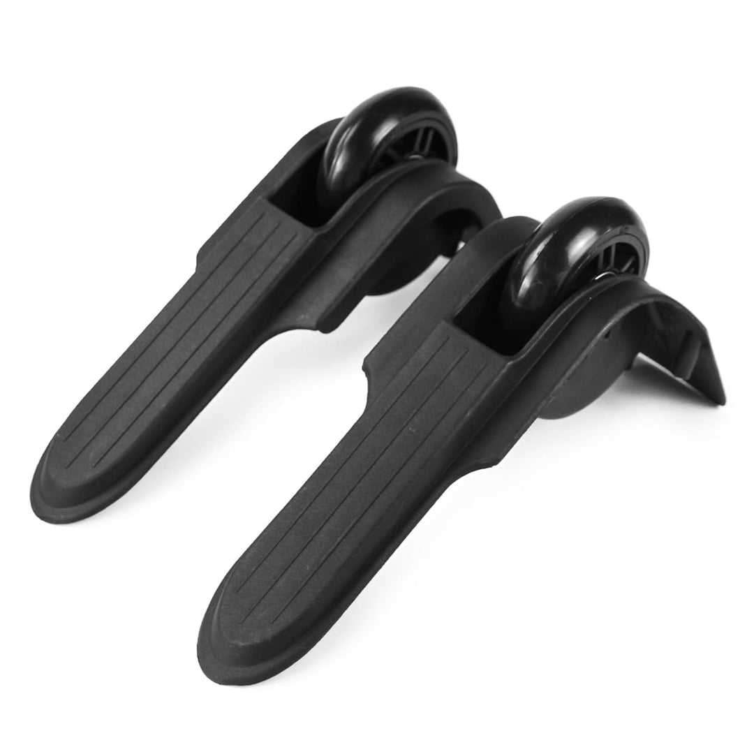 GUGULUZA Ersatzräder für Weichschalen Hartschalen-Koffer Gepäck und Reisekoffer,Paare, Schwarz D011