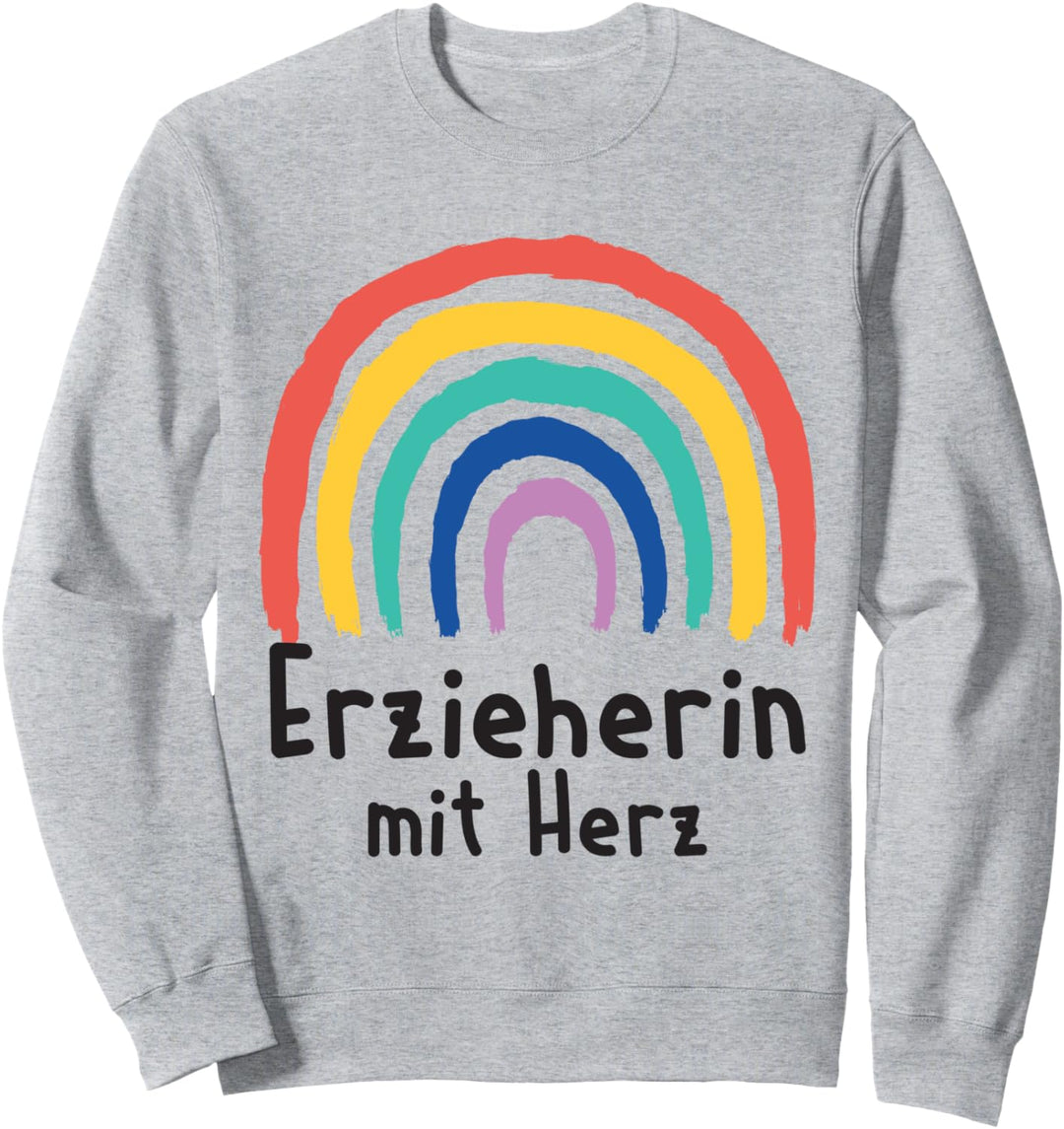 Erzieherin Mit Herz Danke Dankeschön Spruch Sweatshirt
