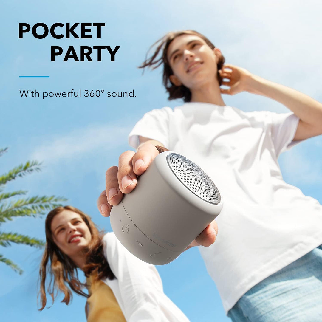 soundcore Anker Mini 3, Bluetooth-Lautsprecher mit BassUp und PartyCast Technologie, USB-C, Wassersc
