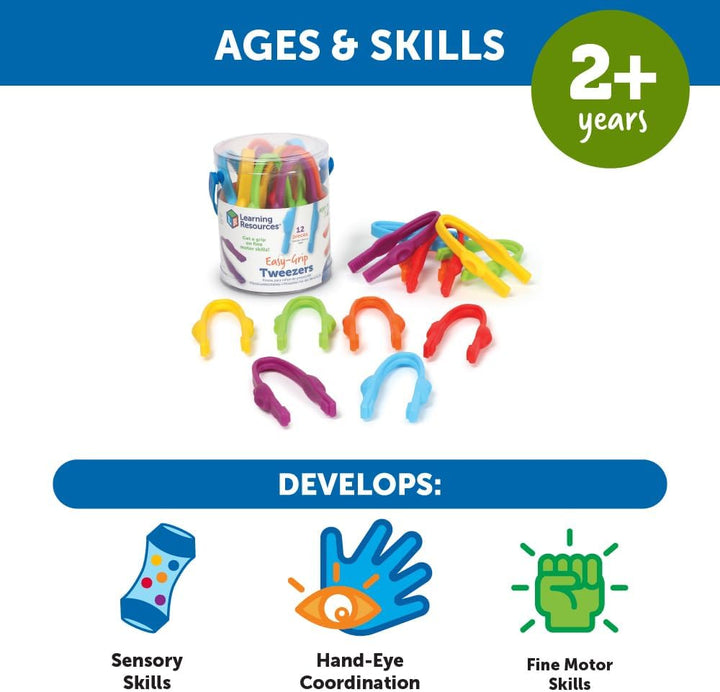 Learning Resources Greiffreundliche Pinzette, ab 2 Jahren, Feinmotorik-Spielzeug, Pinzette für Kinde