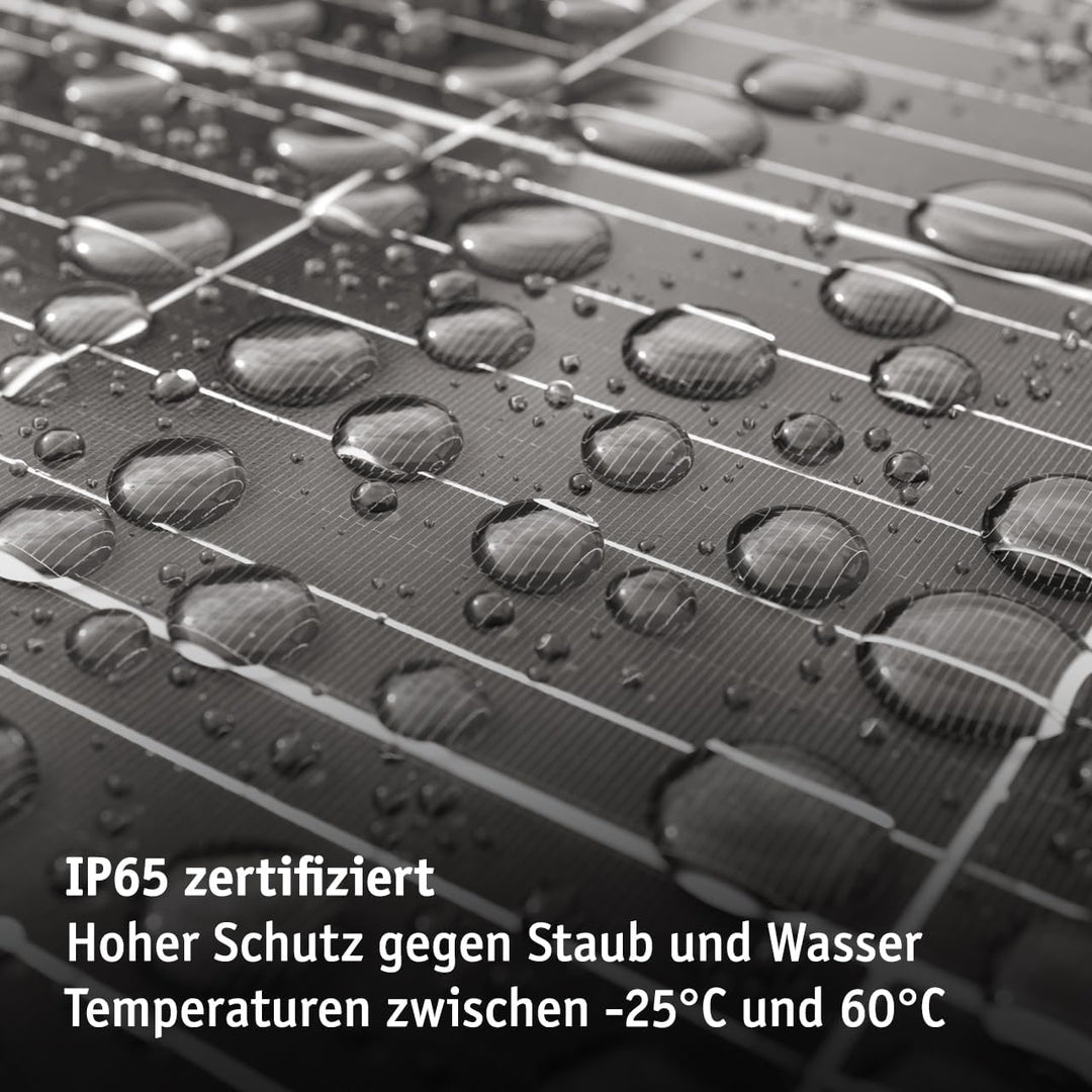 WALTER Faltbares 60 W SOLARPANEL|Tragbare Energiequelle für Abenteurer | USB 2.0 + 3.0, USB-C | Wass
