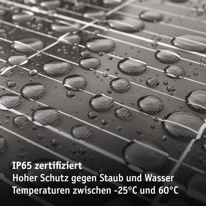 WALTER Faltbares 60 W SOLARPANEL|Tragbare Energiequelle für Abenteurer | USB 2.0 + 3.0, USB-C | Wass