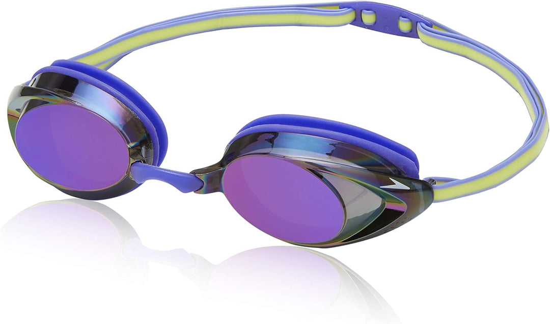 Speedo Vanquisher 2.0 Schwimmbrille, Panorama, blendfrei, beschlagfrei, mit UV-Schutz Purple Iris, P