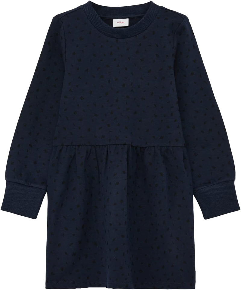 s.Oliver Mädchen Sweatkleid 92 Dark Blue, 92 Dark Blue