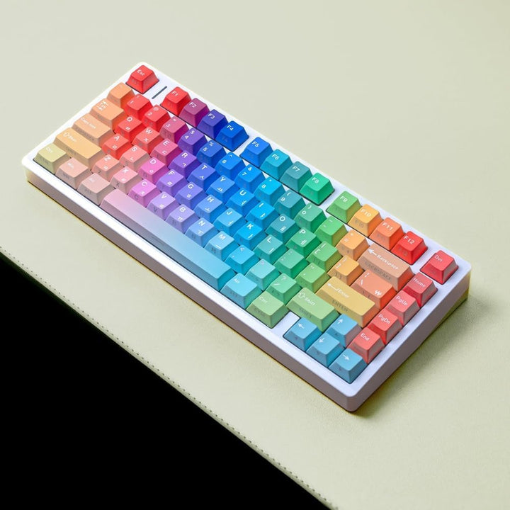 Shine Through Side Gradient Rainbow Keycaps PBT Cherry Keycap für Mechanische Tastatur A