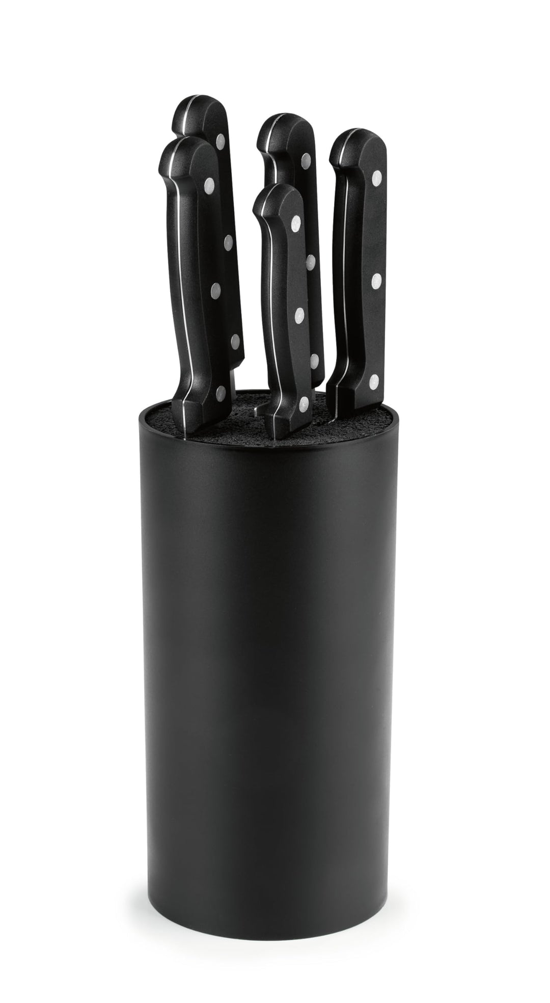 GOURMETmaxx Messerblock 6-tlg. | Edelstahl-Küchenmesser inkl. Koch-, Brot-, Santoku-, Tranchier- & S