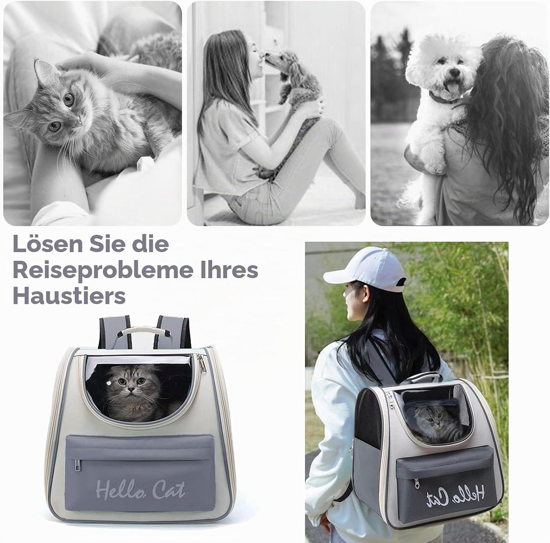 Katzenrucksack, Haustier Hunde Katzen Rucksack Raumkapsel,Tragbar Transportrucksack Transporttasche