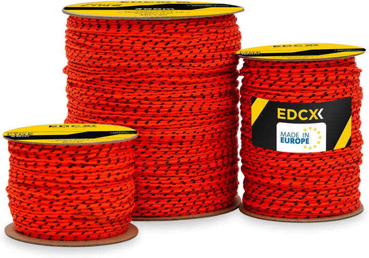 EdcX Maurerschnur ⌀1,7 mm | 50m, 100m und 300m | Nylon | Ziegellinie, Bauschnur, Gartenarbeit, Mason