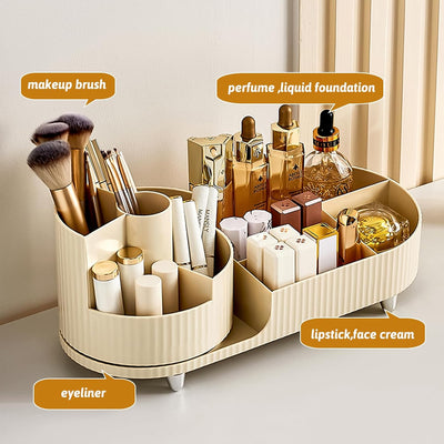 Greentainer Make Up Kosmetik Organizer, 360° Drehung Beauty Organizer, Kosmetische Aufbewahrungsbox