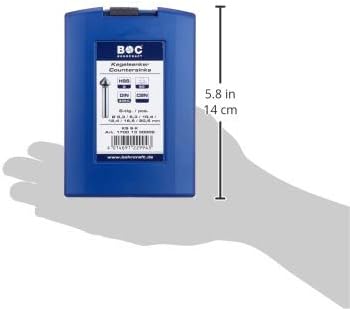 BOHRCRAFT 17001330006 Kegelsenker Set HSS-G in ABS-Box KS6-K 6-teilig, 6 Stück Durchmesser 6,3-20,5