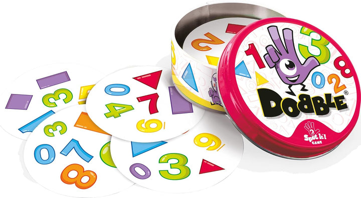 Zygomatic, Dobble 1,2,3, Eco-Sleeves, Kinderspiel, Kartenspiel, 1-5 Spieler, Ab 3+ Jahren, 10 Minute