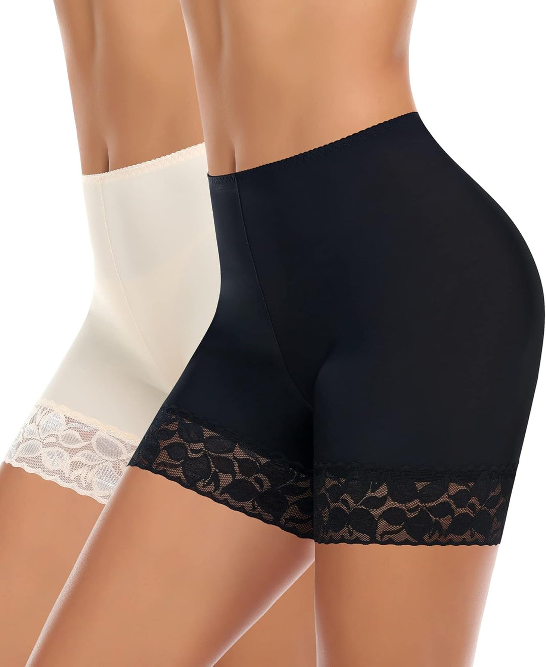 YARRCO Damen Unterhose Spitze Radlerhose Kurz Unter Rock Hosen Anti-Chafing Slipshorts Boxershorts U