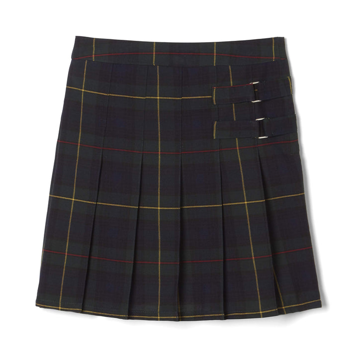 French Toast Girls Plus Size' Plaid 2-Tab Scooter, Green Plaid, 14.5