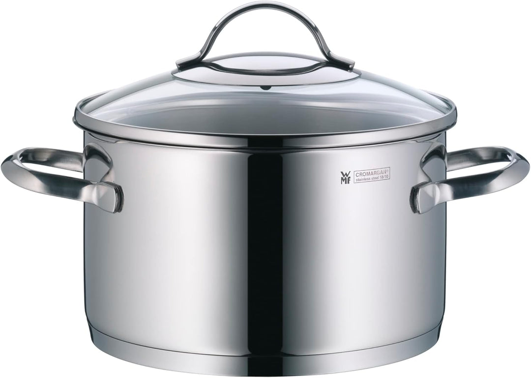WMF Provence Plus Kochtopf gross 20cm, Glasdeckel, Fleischtopf Induktion 3,3l, Cromargan Edelstahl p