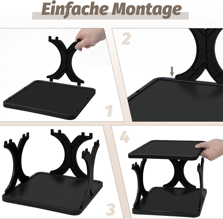 WOLTU Schuhregal mit 5 Ebenen, 2er Set, Schuhablage schmal, Schuhorganizer Schuhaufbewahrung platzsp