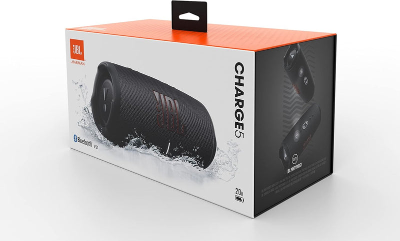 JBL CHARGE 5 Bluetooth® Lautsprecher Outdoor, Wasserfest, USB Schwarz