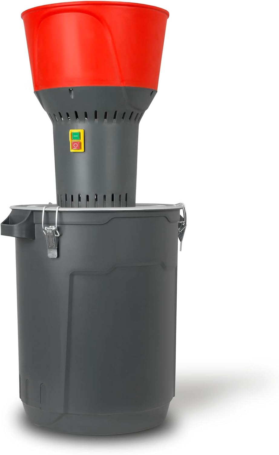 EBERTH Elektrische Getreidemühle mit 50L Eimer, 1300 Watt Elektromotor, 13L Einfülltrichter, 400 kg/