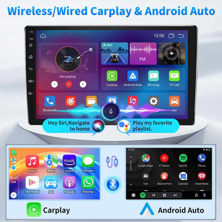 2+64G 9 Zoll Bluetooth Autoradio mit Bildschirm für VW T6 Transporter Multivan 2016-2022 Android 14