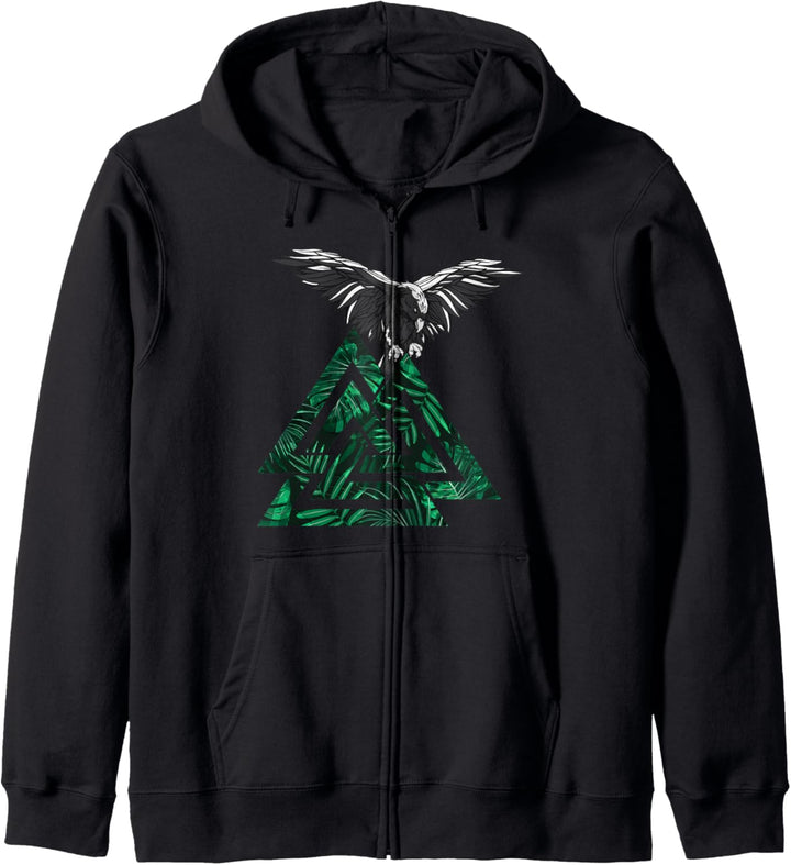 Valknut Symbol Odin Rabe Valhalla Nordische Mythologie Kapuzenjacke