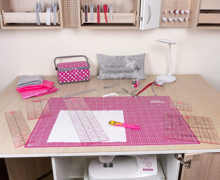 SEMPLIX Schneidematte A1 in Grün, Rosa, Grau, Türkis, Lila. Ideal fürs Basteln, Nähen und Patchworke