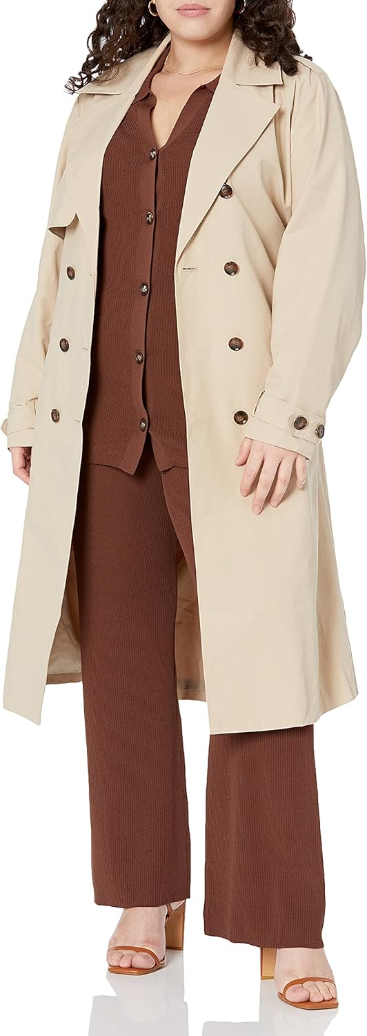 The Drop Noa Trenchcoat für Damen S Hummus, S Hummus
