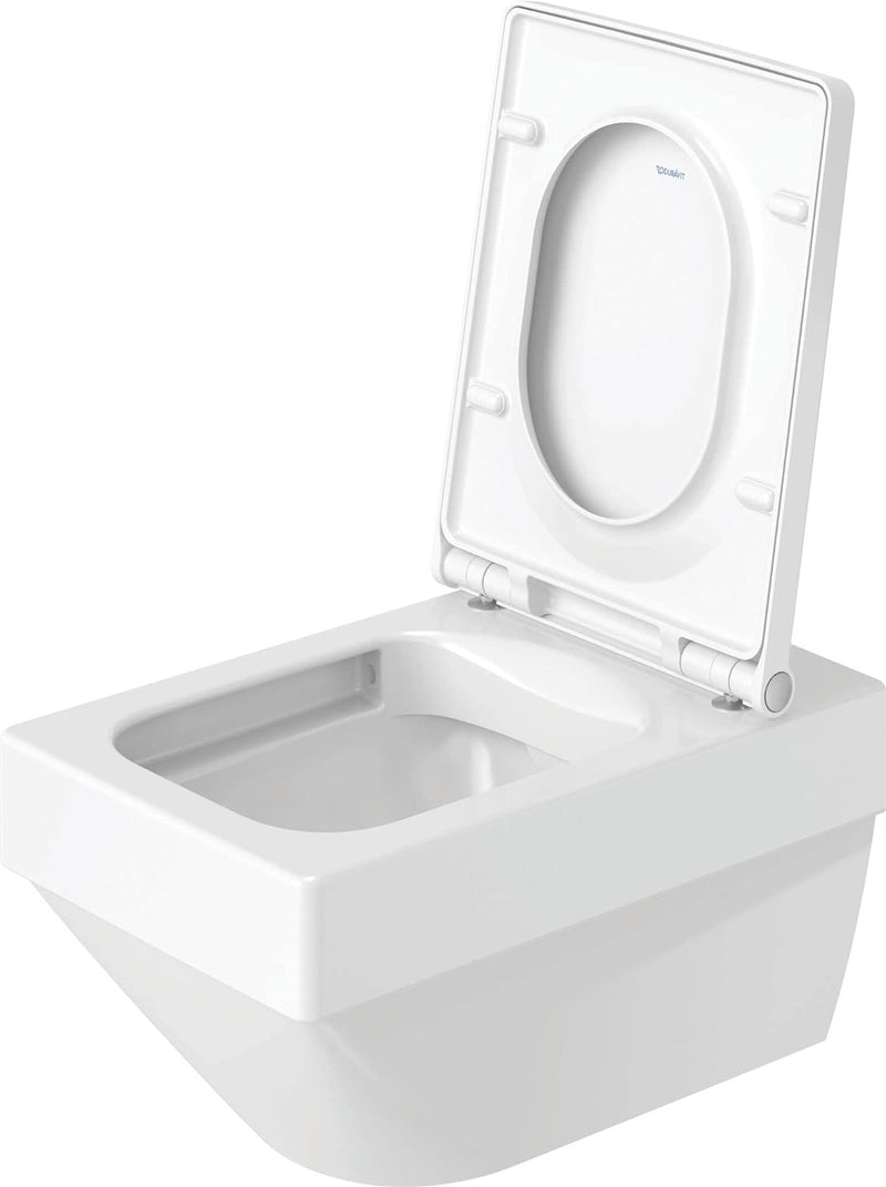 Duravit WC-Sitz Vero Air, Toilettendeckel aus Urea-Duroplast, Klodeckel mit Edelstahl Scharnieren, W