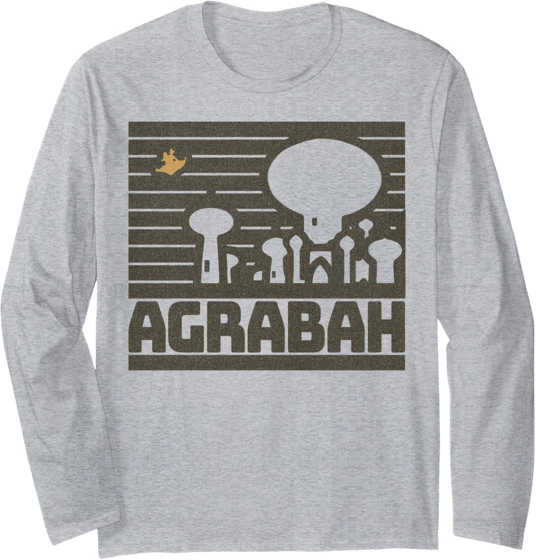 Disney Aladdin Agrabah Palace Line Art Langarmshirt
