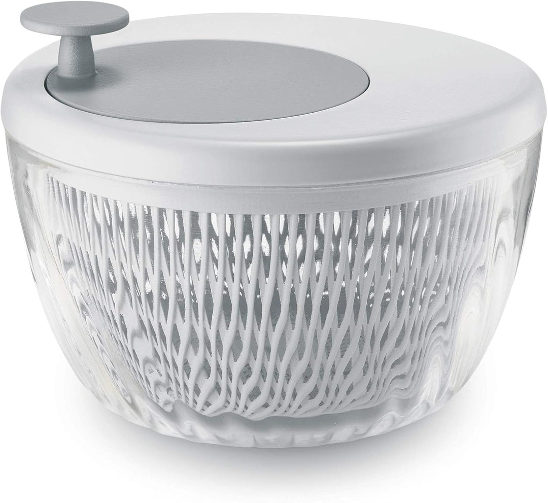 Guzzini - Kitchen Active Design, SPIN&STORE Salatschlüder mit Deckel - Weiss, Ø26 x h19 cm | 4000 cc