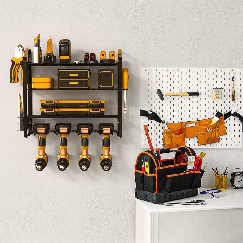 Power Tool Organizer Elektrowerkzeug Organizer Bohrhalter Wandhalterung, Hochleistungs Metall Werkze