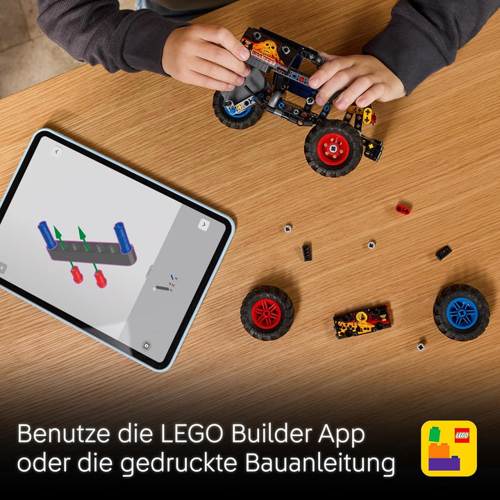 LEGO Technic Monster Jam Grave Digger Feuer und EIS - Monstertruck Modellbau & Konstruktionsspielzeu