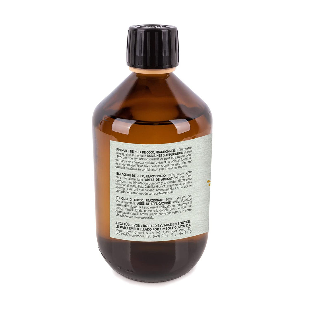 VitaFeel Kokosöl fraktioniert, 2er Pack (2 x 500 ml) in Glasflasche inkl. Pumper