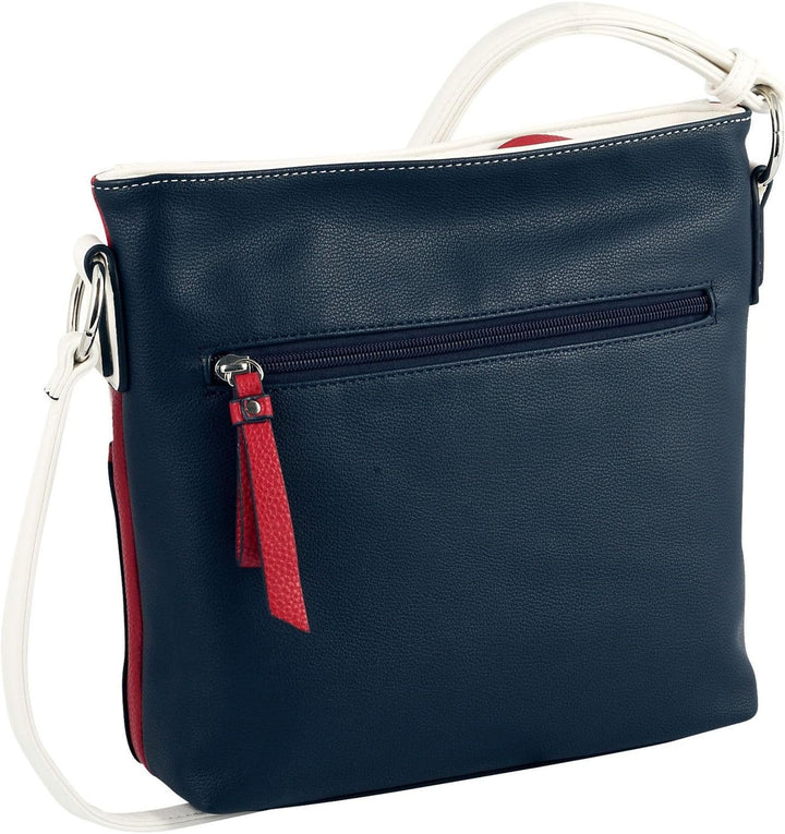 TOM TAILOR bags Jule Damen Umhängetasche Crossbody Bag Klein 27 x 9 x 25 Mixed Maritim, 27 x 9 x 25