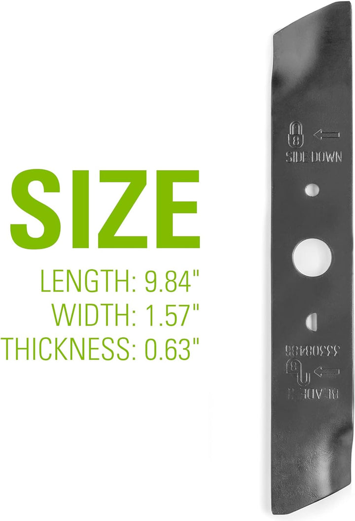 Greenworks Ersatz-Rasenmähermesser (50,8 cm Rasenmäher: 25302), 25,4 cm 10", 10"