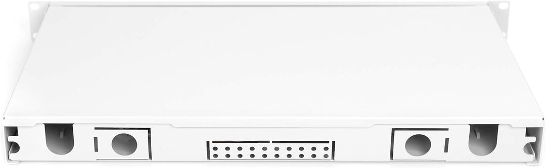 DIGITUS LWL Spleissbox 6 Kupplungen - LC - OS2 - 1HE - 19-Zoll - Multi-Mode Simplex - Mit Spleiss-Ka