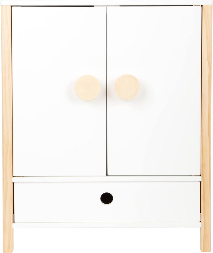 small foot Puppenschrank Little Button, mit leichtgängigen Flügeltüren, inkl. Kleiderbügeln, ab 3 Ja