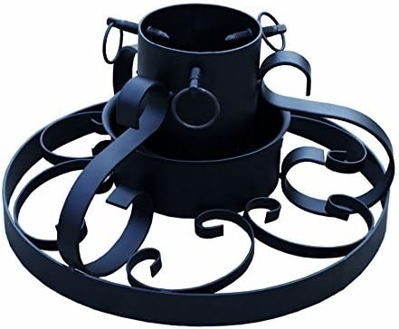 Spetebo Metall Weihnachtsbaumständer im antiken Deisgn - 35 cm - Christbaumständer mit Wasserschale
