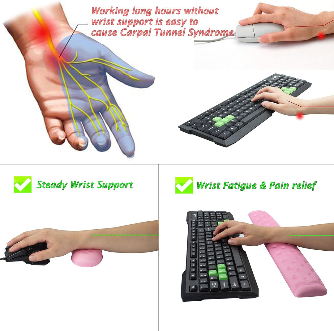 BRILA Handballenauflage – Ergonomisch Memory-Schaum Handgelenkstütze für PC Gaming Computer Laptop A