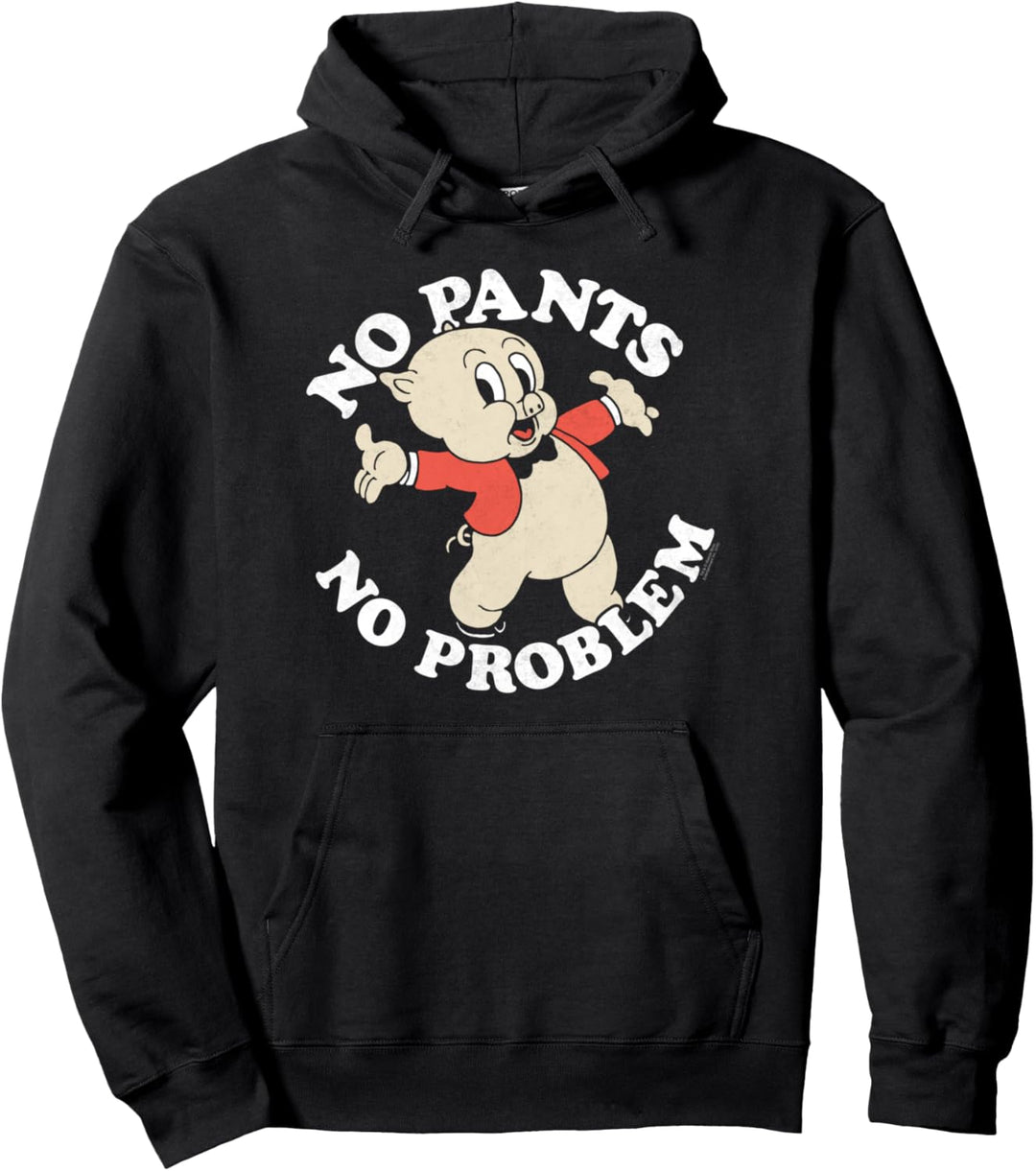 Looney Tunes Porky Pig No Pants Pullover Hoodie