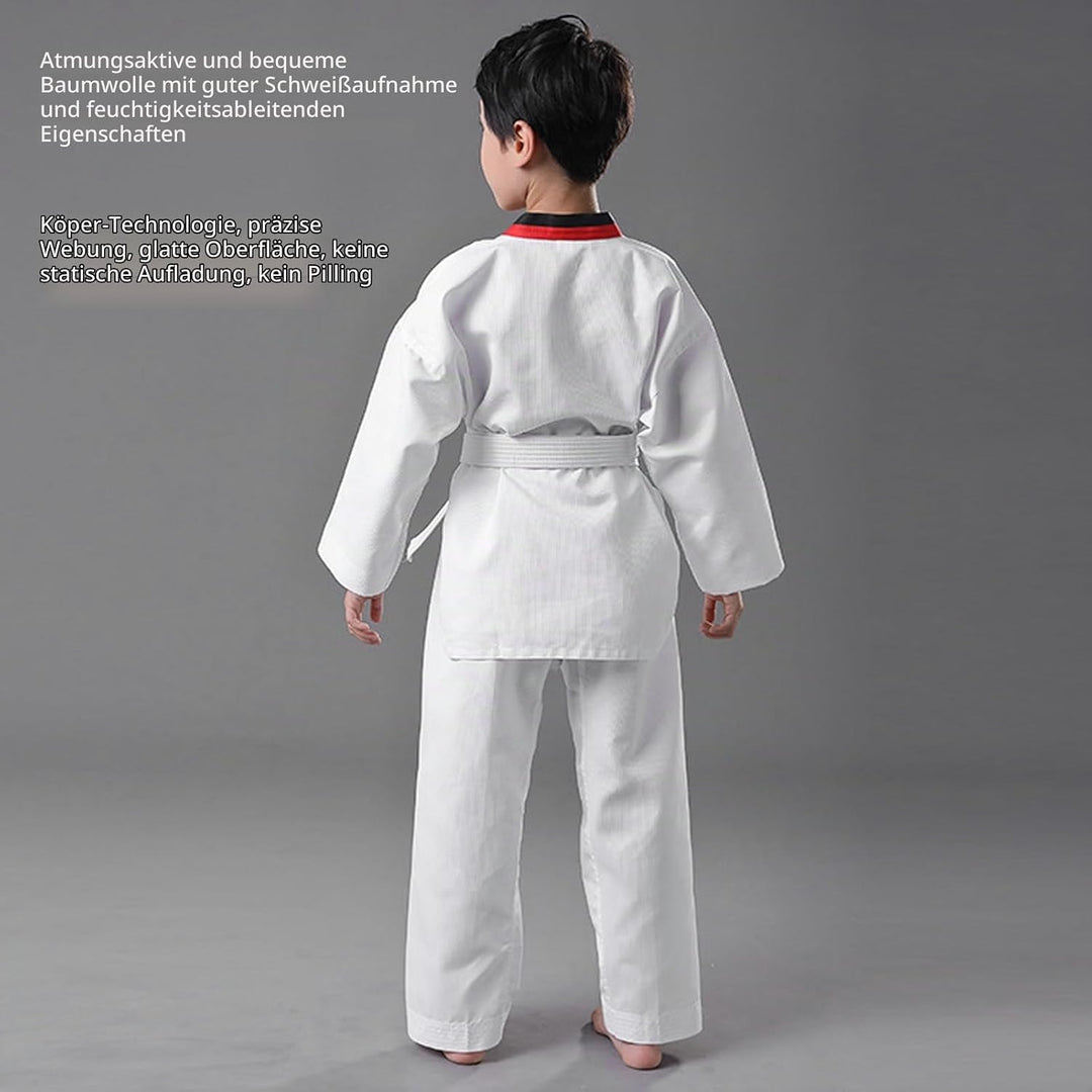 VGEBY Taekwondo-Dobok-Anzug, Robust, Bequem, Atmungsaktiv, Taekwondo-Trainingsuniform für Kinder mit