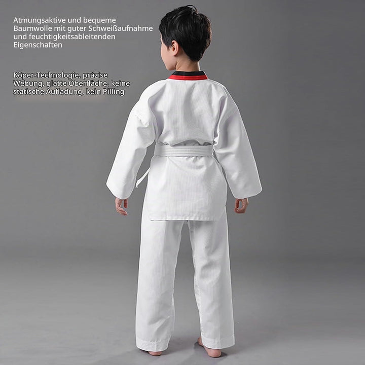 VGEBY Taekwondo-Dobok-Anzug, Robust, Bequem, Atmungsaktiv, Taekwondo-Trainingsuniform für Kinder mit