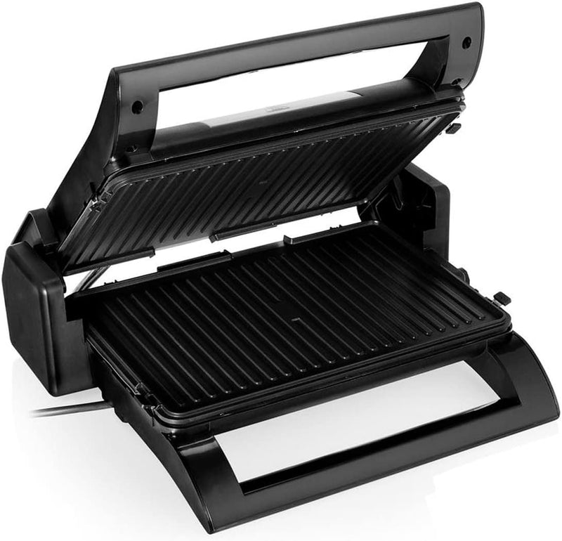 Elektro Kontaktgrill mit Grillzange, 2in1 abnehmbare Wendeplatten Paninimaker 1500Watt