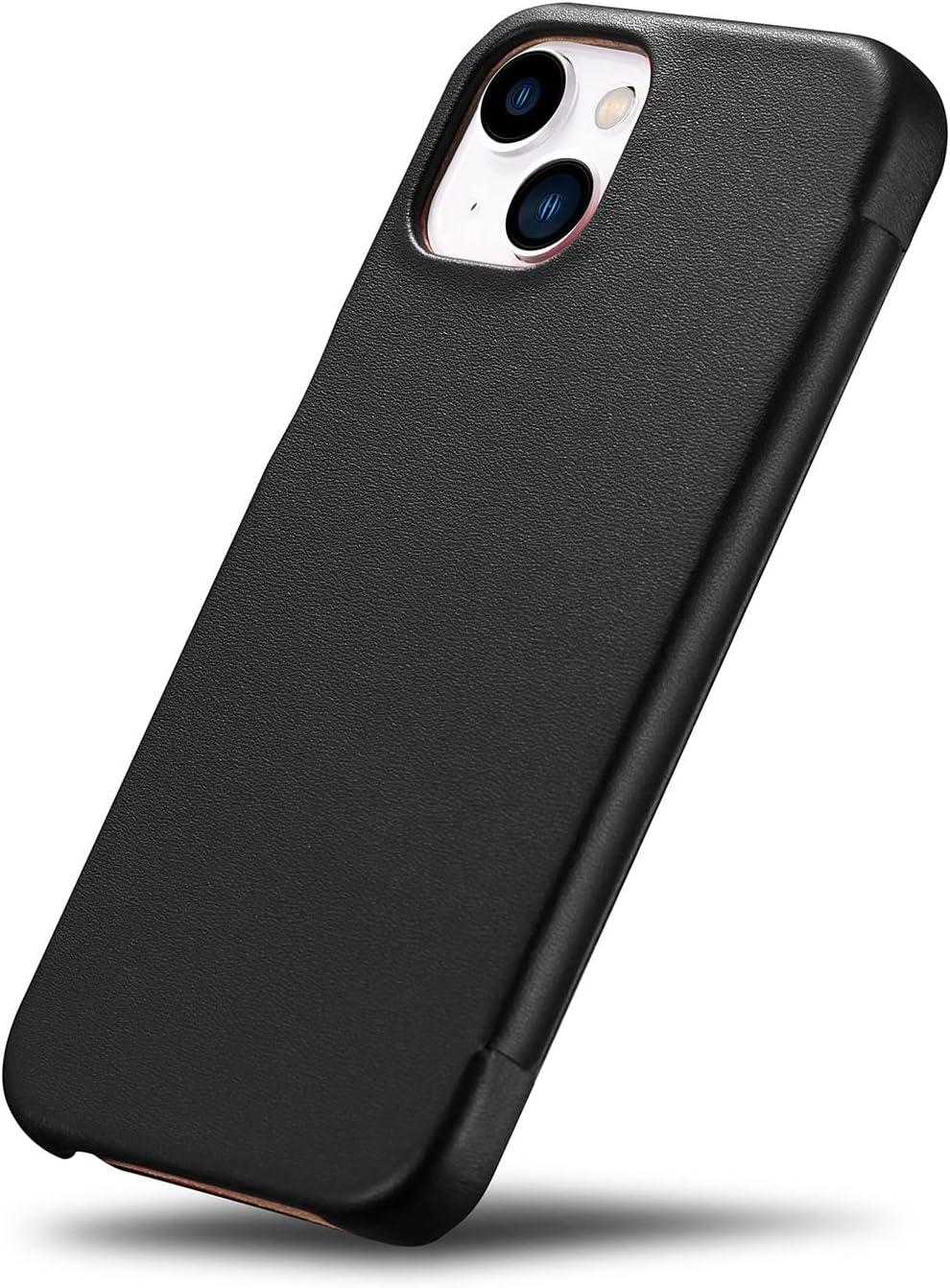 Mobiskin Hülle kompatibel mit Apple iPhone 13 (6,1 Zoll), Handyhülle mit echtem Leder, Case, Schutzh